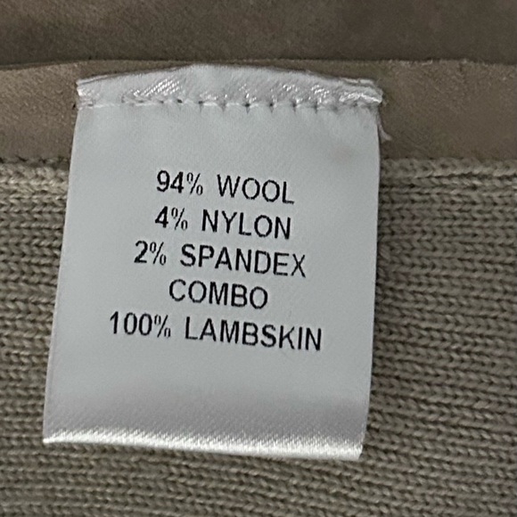 Kaufmanfranco Lambskin Open Front Tan Cardigan Designer - Picture 5 of 9